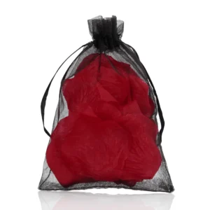 Loving Joy Decorative Rose Petals Organza Bag Wine Red 100pcs