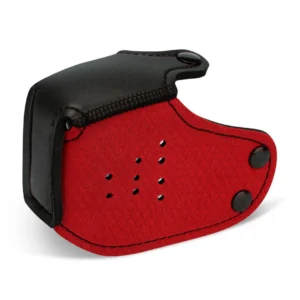 Puppy Play Neoprene Muzzle by Ouch! - Red, Adjustable, Soft Material