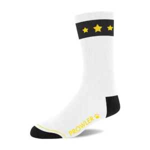 Prowler RED Gold Star Socks White/Black/Gold Comfortable Cotton Unisex