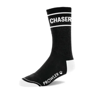 Prowler RED Chaser Socks Black/White - Signature Logo, Unisex, Size M/L