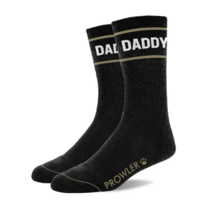 Prowler RED Daddy Socks Black/White - Cotton Comfort Unisex Crew