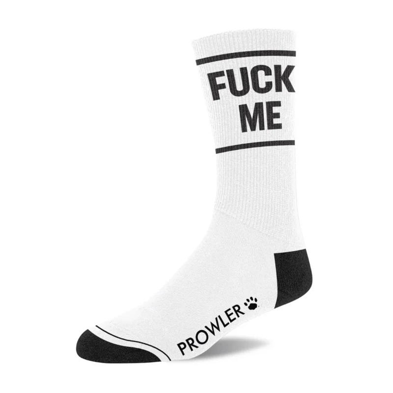 Prowler RED Socks White/Black - Statement Athletic Comfort, Size M/L