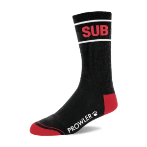 Prowler RED Sub Crew Socks Black/Red - Stylish Contrasting Design