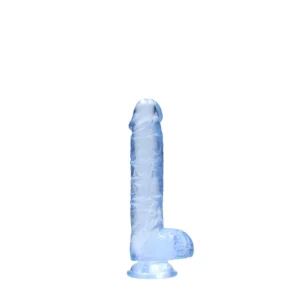 RealRock Crystal Clear 17cm Model with Suction Cup and Anatomical Form