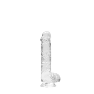 REALROCK Crystal Clear 17cm Anatomical Model with Suction Base