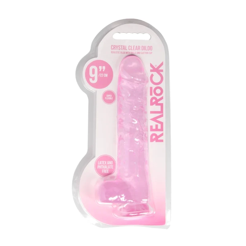 REALROCK Crystal Clear Intimate Model with Suction Cup 25cm Transparent