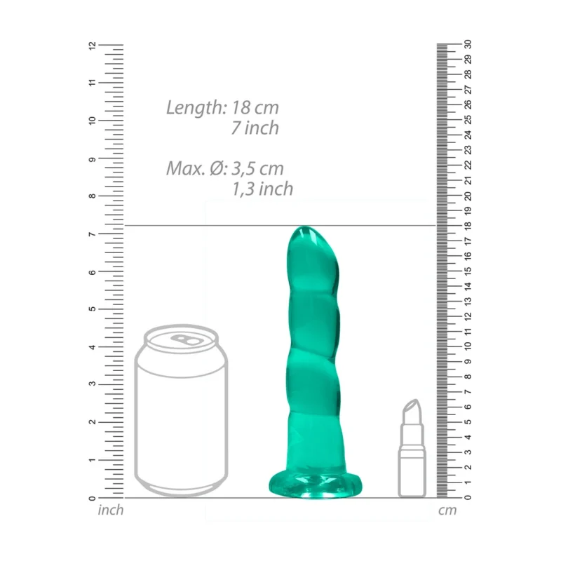 REALROCK Crystal Clear Model 7 Intimate Device with Suction Cup 17cm