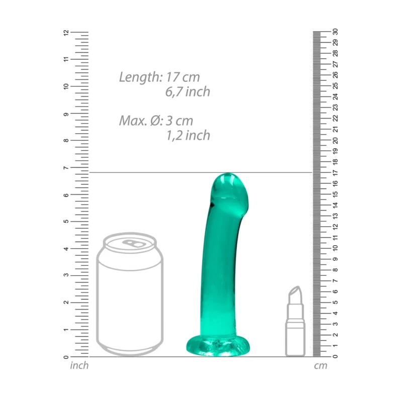 REALROCK Crystal Clear Model 7 Intimate Machine with Suction Cup 17 cm