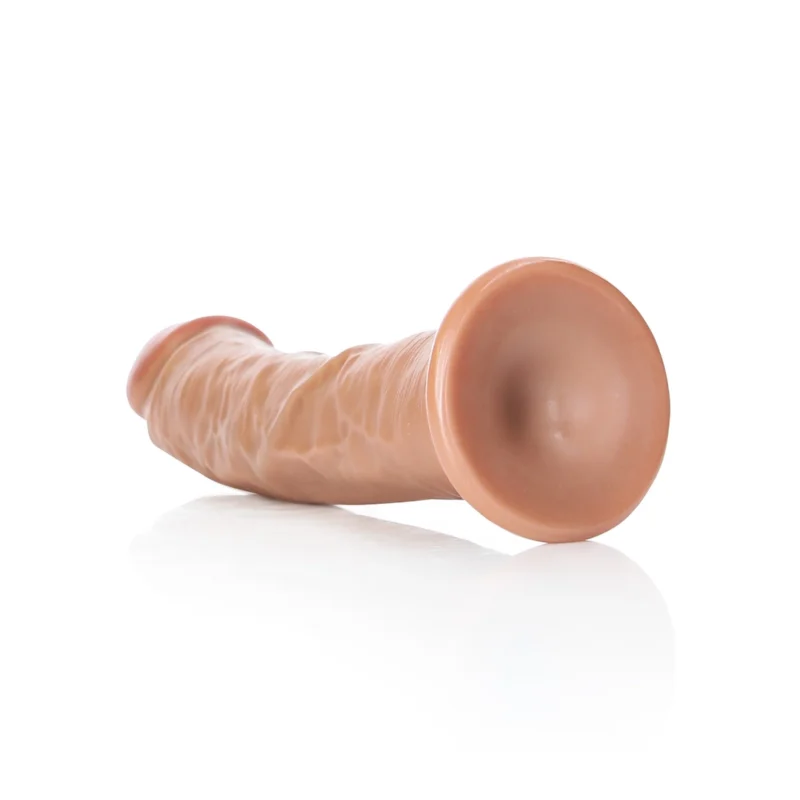 RealRock Silicone Curved Model 20.5 cm with Suction Cup, Natural Beige