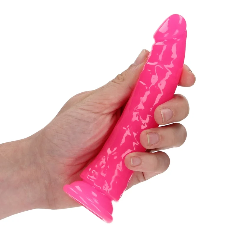REALROCK Slim Glow in the Dark 15.5 cm Intimate Machine with Suction Cup