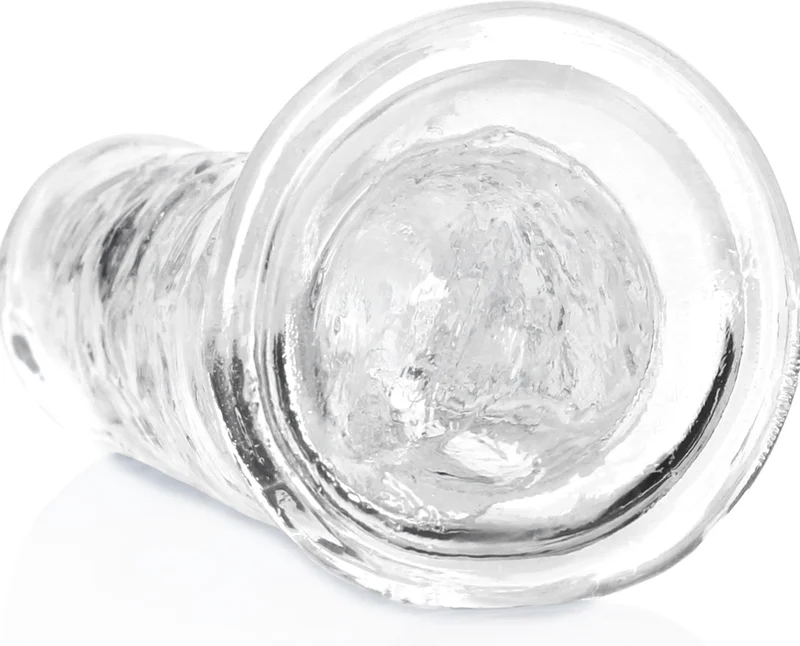 RealRock Crystal Clear 7'' Intimate Model with Suction Base, Transparent
