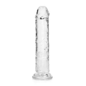 RealRock Crystal Clear 7” Intimate Model with Suction Base, Transparent