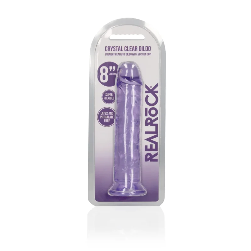 RealRock Crystal Clear Intimate Model 8.7'' with Suction Cup Transparent