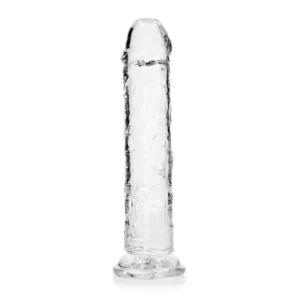 REALROCK Crystal Clear Intimate Device 9.8" With Suction Cup Transparent