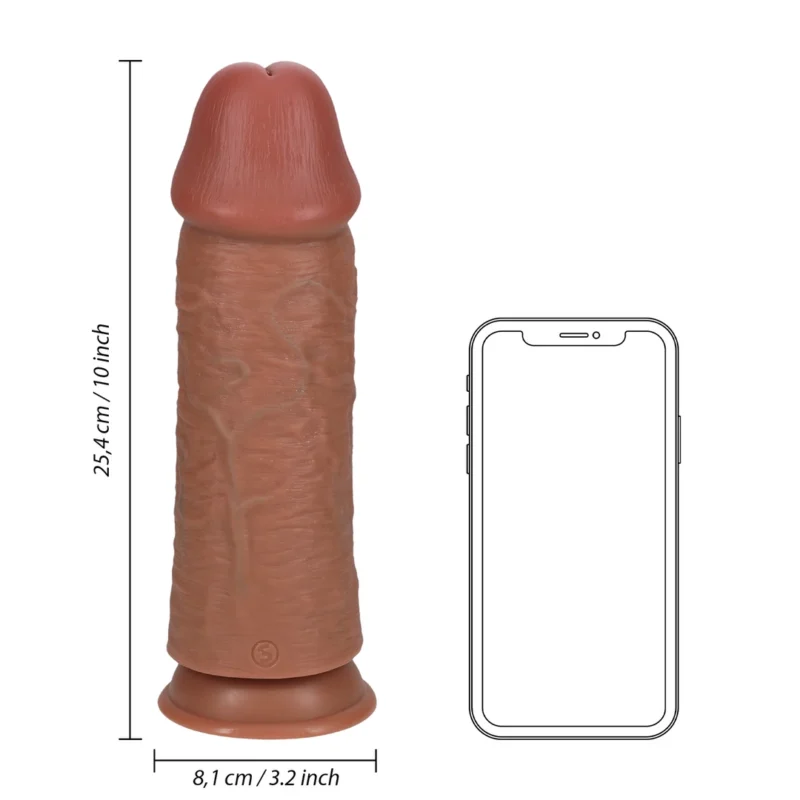 RealRock Model 10 Intimate Device, Extra Thick, 25.4 cm, Tan Finish