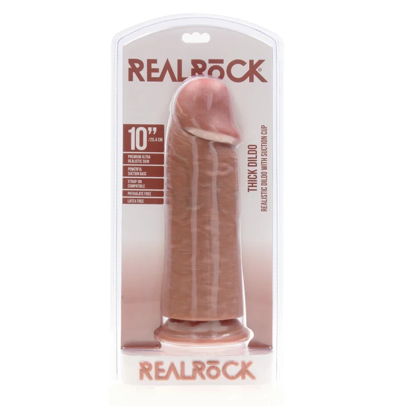RealRock Model 10 Intimate Device, Extra Thick, 25.4 cm, Tan Finish