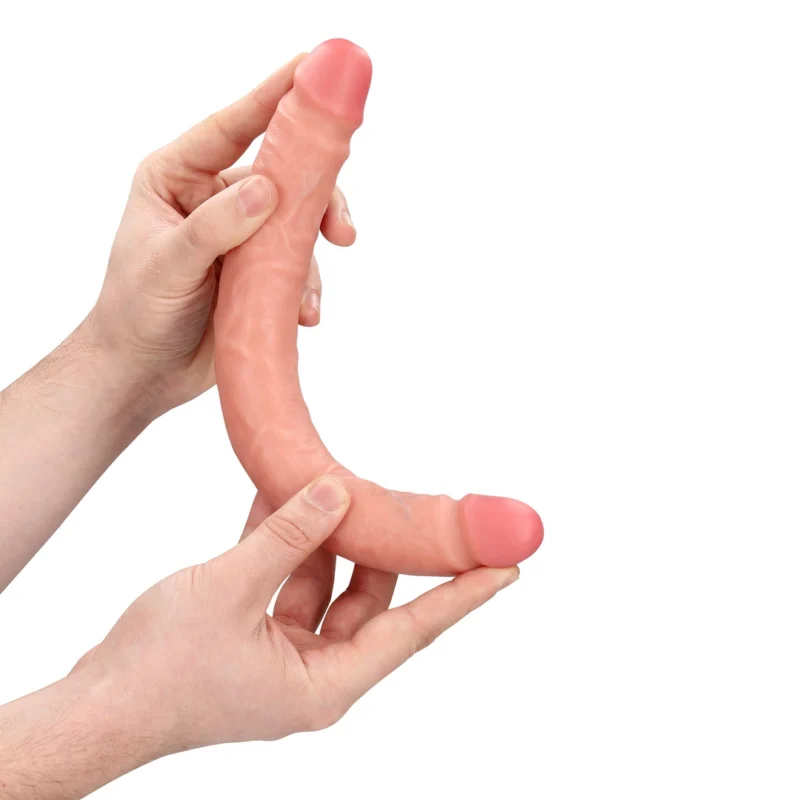 RealRock Slim Double Ended Model 12" / 30.5 cm - Flesh Tone, Flexible Design