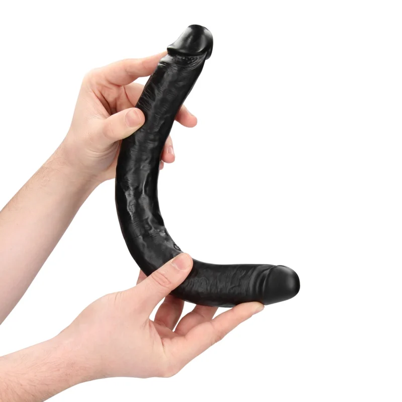 RealRock Slim Double Ended 14'' Intimate Machine Black Flexible 35.6cm