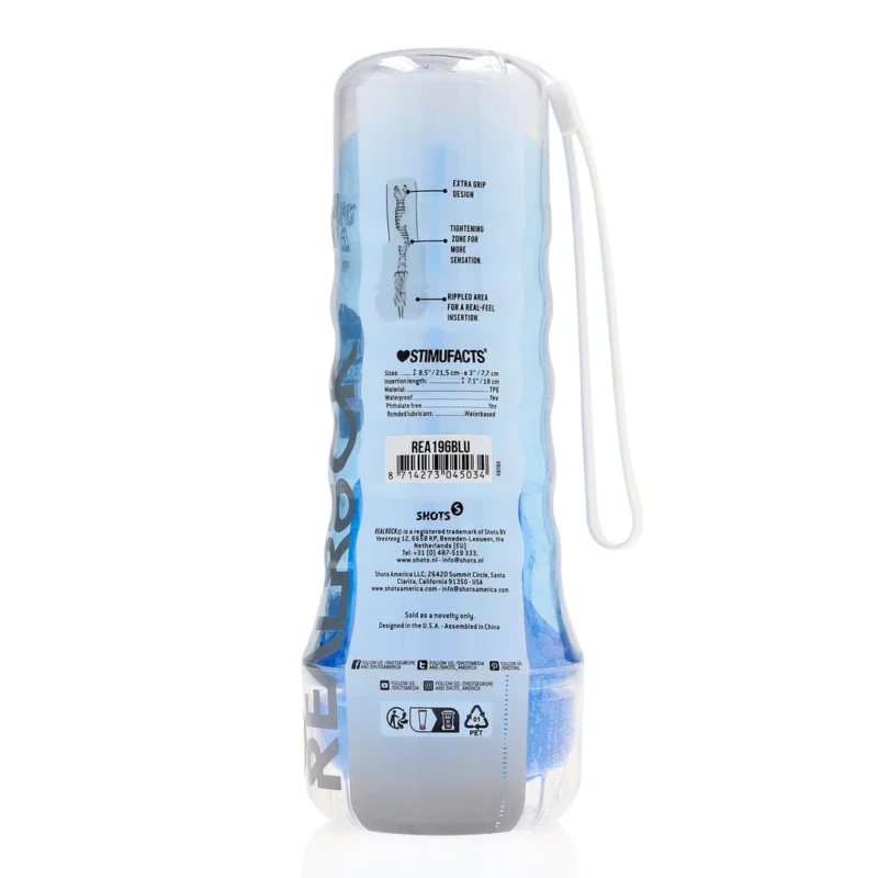 Easy Rider Blue - Compact Intimate Machine with Textured TPE Surface