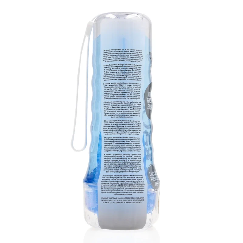 Easy Rider Blue - Compact Intimate Machine with Textured TPE Surface