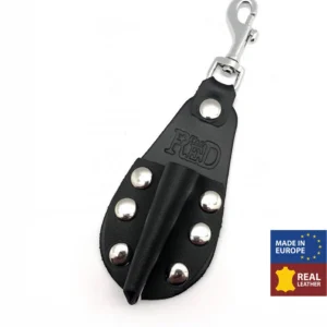 Red Leather Aroma Bottle Holder Small Black 10ml Accessory