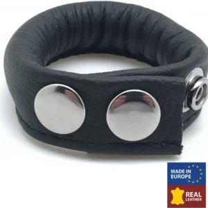 Red Leather Restraint 70g Black - Premium Tanned Design