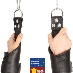 Red Leather Restraint System Black - Heavy Duty, 100kg Capacity