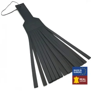 Red Leather Paddle 45 cm Black - Premium Vegetable-Tanned Model