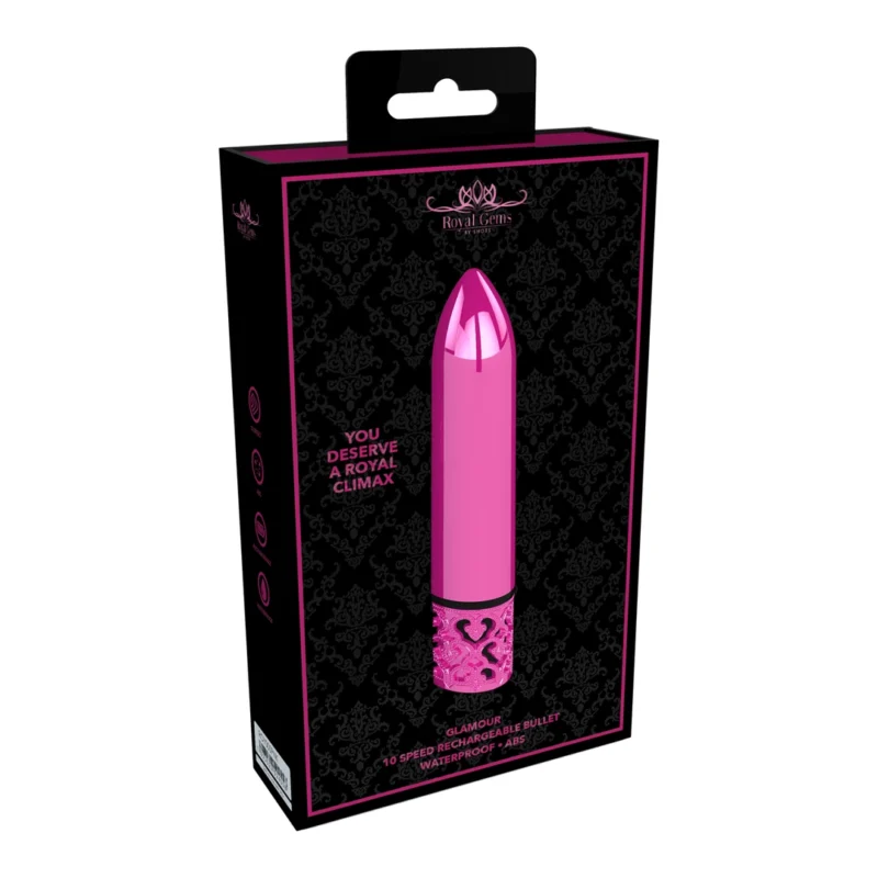 Glamor Powerful Rechargeable Bullet Model - Metallic Finish, Compact Size
