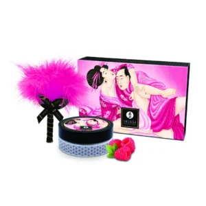 Bijoux Indiscrets Raspberry Body Powder with Feather Applicator 75g