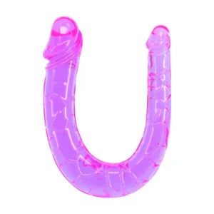 ToyJoy Twin Head Flexible Double-Sided Intimate Jelly Model Pink 40 cm