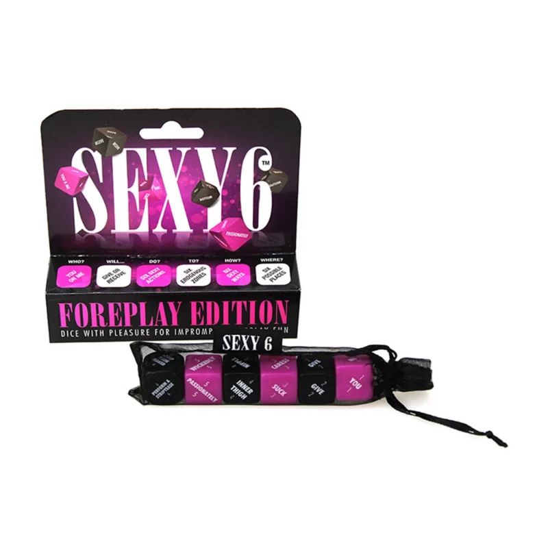 Sportsheets Sexy 6 Dice - Creative Couples Game Set, 6 Pieces