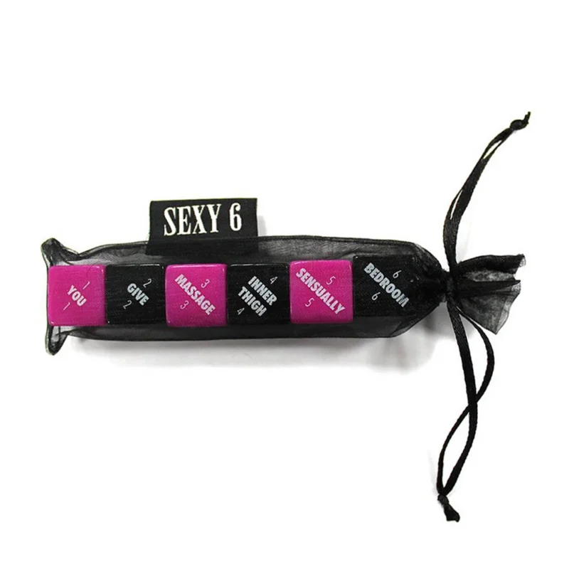 Sportsheets Sexy 6 Dice - Creative Couples Game Set, 6 Pieces