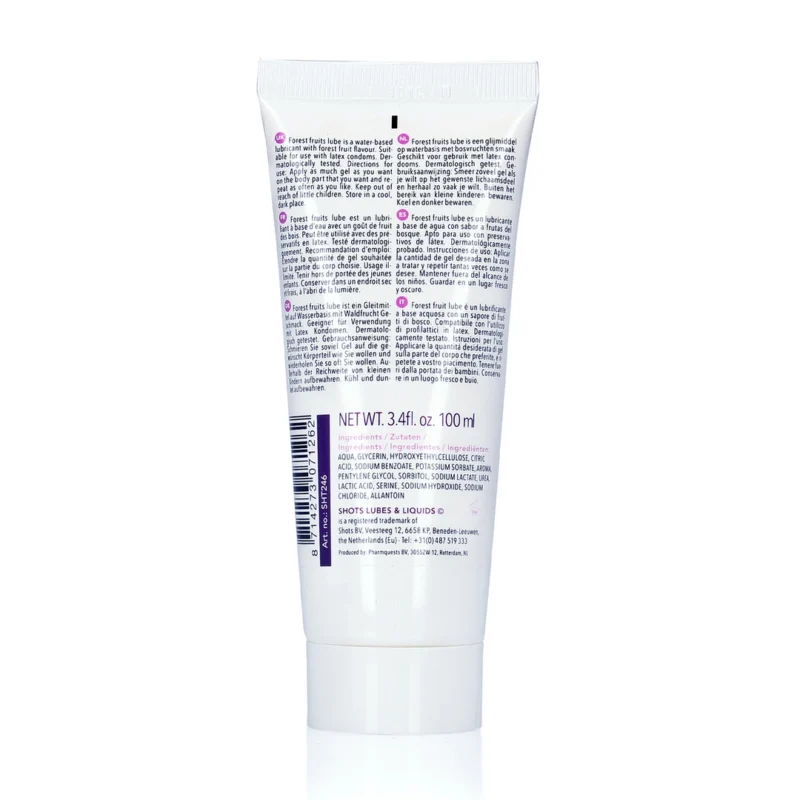 Cobeco Lubricant Forest Fruits 100ml Water-Based Gel Dermatologically Tested