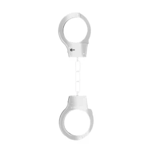 Ouch! Metal Handcuffs Silver - Adjustable with Safety Release