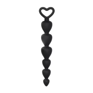 EasyToys Silicone Flexible Intimate Bead Chain Black 100% Silicone
