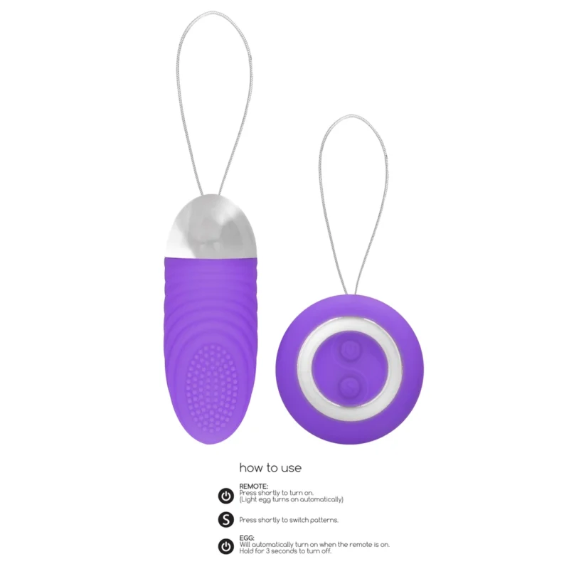 Pipedream Ethan Wireless Vibrating Egg - Remote Control, 36 Modes