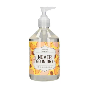 Never Go In Dry Waterbased Anal Lubricant 500 ml - Gentle Formula