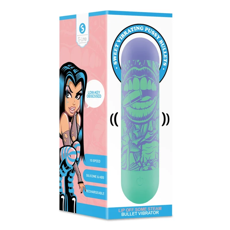 Love to Love Lip Off Some Steam Bullet 10-Speed Compact Vibrator Pink