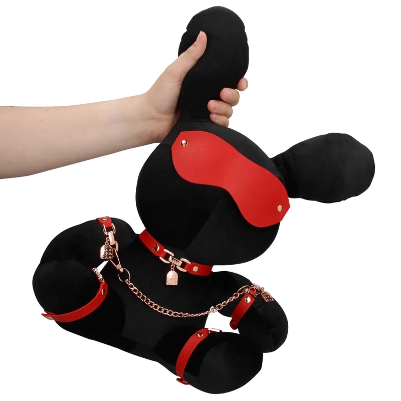 Rimba Velvet Rabbit Accessory Large Black - Soft Plush Collectible