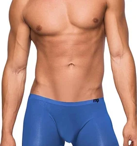 Male Power Seamless Sleek Mini Short S Black Low-Rise Comfort Fit