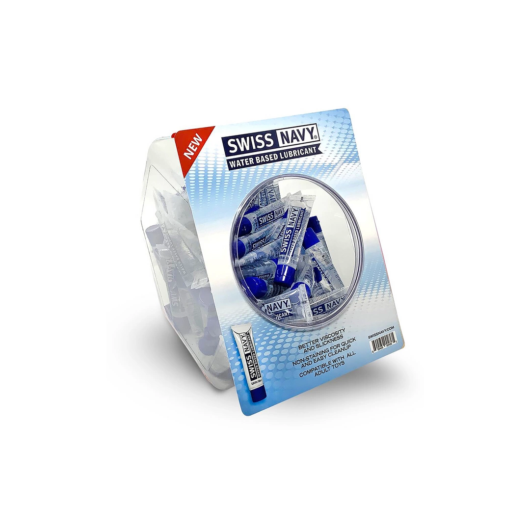Snwb Swiss Navy Water-Based Lubricant 50 x 10 ml - Premium Travel Sachets ...