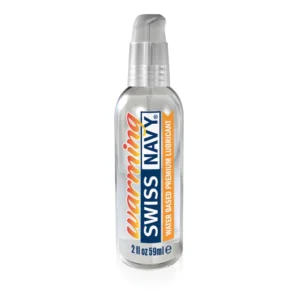 Swiss Navy Premium Water-Based Warming Lubricant 59ml Leak-Proof Bottle