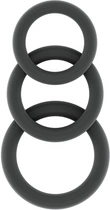 EasyToys Silicone Performance Ring Set 3 Sizes Black & Grey 8714273608468