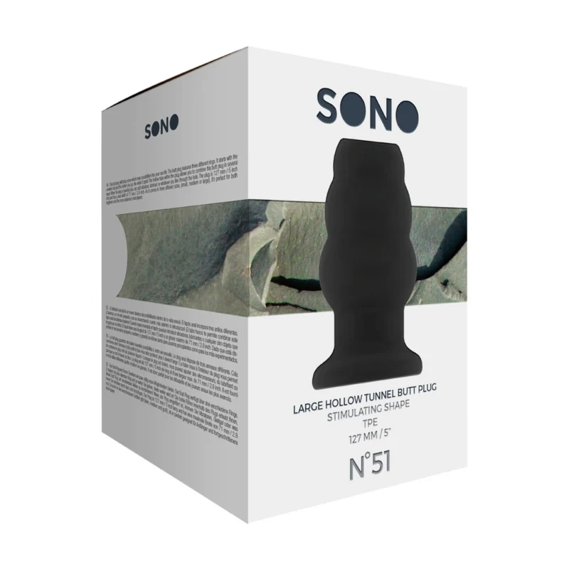 Shots No.51 Hollow Tunnel Plug Large - Multi-Ring, Open-Channel, 127 mm
