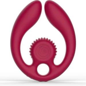 SVibe GIZI Duo Burgundy - Dual Intimate Massager for Couples, Remote Control