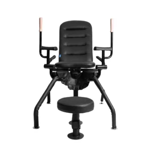 Ouch! Multi-Position Adjustable Steel Chair for Advanced Roleplay, Black