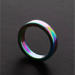Shots Rainbow Flat Stainless Steel Ring 8 x 45 mm Colorful Finish