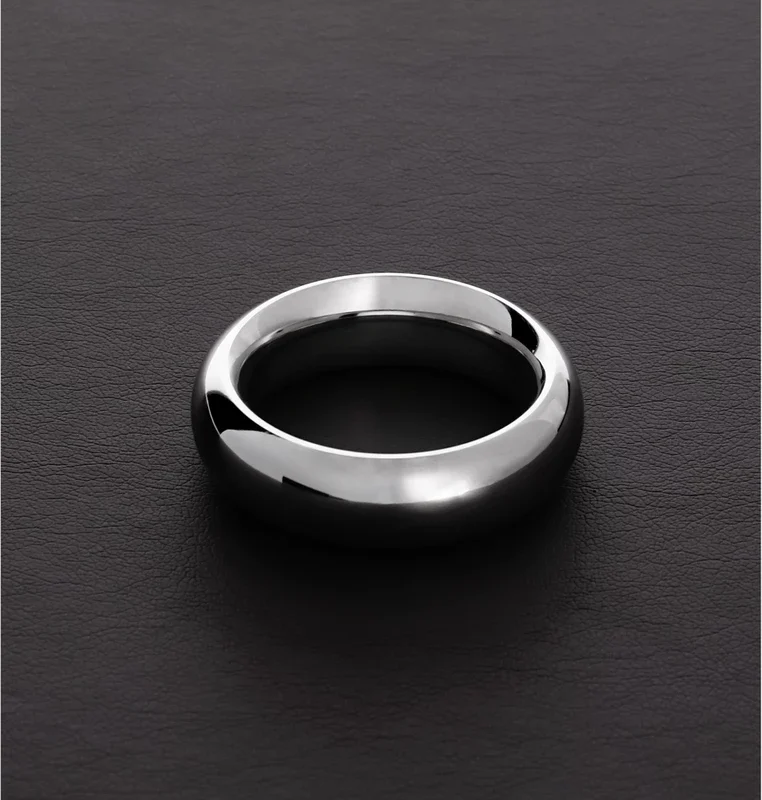 Ouch! Donut Steel Ring Model 40 mm - Durable Stainless Steel, Silver