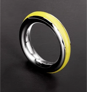 Cazzo Tensions Stainless Steel Ring 45mm with Silicone Inlay - Red